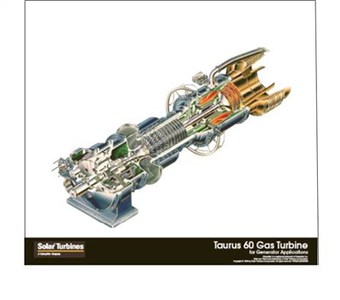 Solar T60 از توربین گازی استفاده شده